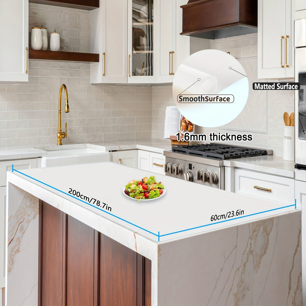 Extra Large Silicone Mat for Kitchen Counter – Nonslip Heat Resistant Countertop Protector, Nonstick Waterproof Craft Mat & Placemat, Multiple Sizes & Colors - product image 35