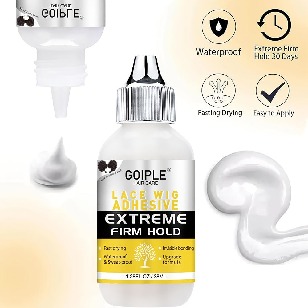 Lace Wig Glue Kit 10pcs Complete Set with Lace Melting Spray Liquid Adhesive Remover Strong Hold Quick Dry for Beginners | Lace Front Full Lace Wig Fixing Tools - product image 8