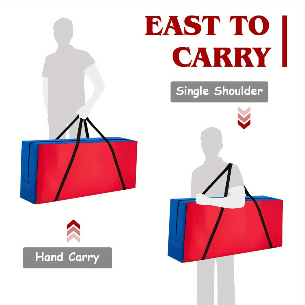Jumbo 4 in a Row Game Storage Bag Carrying Bag for Giant Connect 4 Game Set Oxford Cloth Shoulder Strap Large Capacity Fits 33x13x29 Game Set Blue Red - product image 8