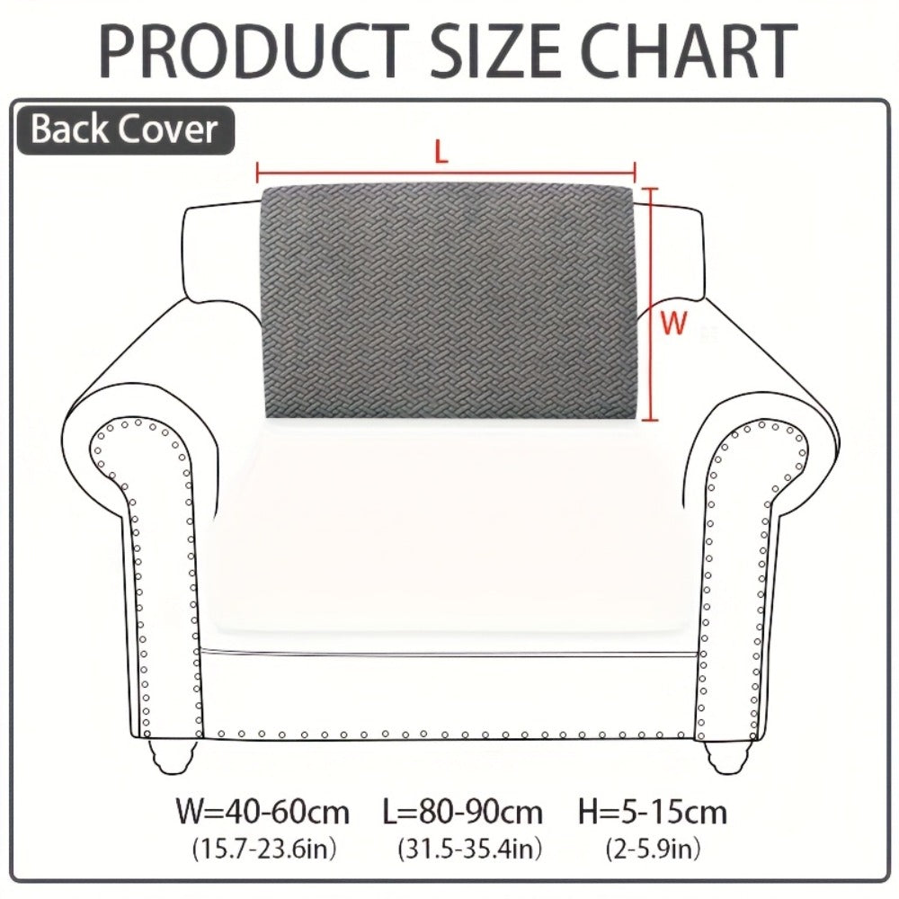 Jacquard Stretch Sofa Cover Non-Slip | Elastic Wear-Resistant Couch Slipcover, Polyester Jacquard Fabric, 1 to 4 Seat Sectional L-Shape, Armrest Backrest, Machine Washable - product image 15