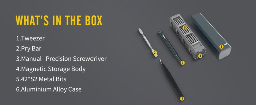 Precision Screwdriver Set 46-in-1, Magnetic Mini Professional Repair Tool Kit with CR-V Steel Phillips Slotted Torx Hex Y-Type Bits for Phone, Laptop, Watch, Game Console, Tablet & - product image 14