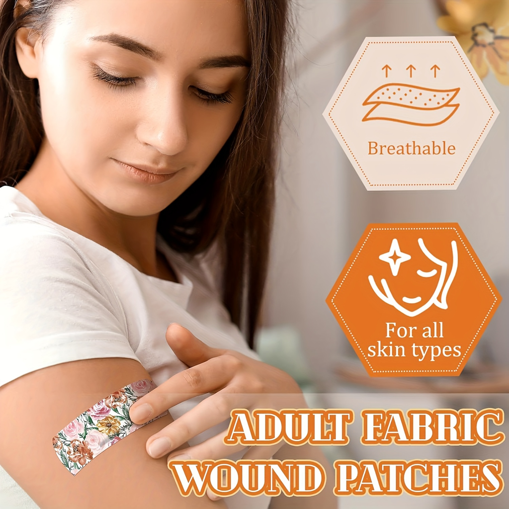 Fun Adhesive Bandages 180pcs 12 Styles | Hearts, Animals & Faces Flexible Fabric Bulk Bandage Pack with Non-Stick Pad, Breathable Wound Care Strips for Women - product image 4