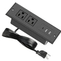Recessed Power Strip Flush Mount Desk Outlet with USB-C & USB-A Ports In-Desk Power Grommet for Conference Room Office Table Furniture 1.5m Cord - product image 18