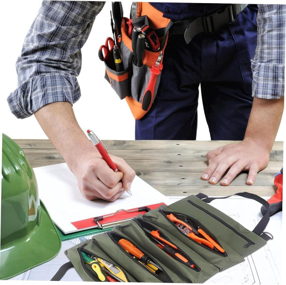 Collapsible Tool Bag Organizer for Hardware Storage | Foldable Tool Kit Bag for Carpentry Electricians Automotive Repairs Outdoor | Portable Buggy Bag Easy Transport - product image 12