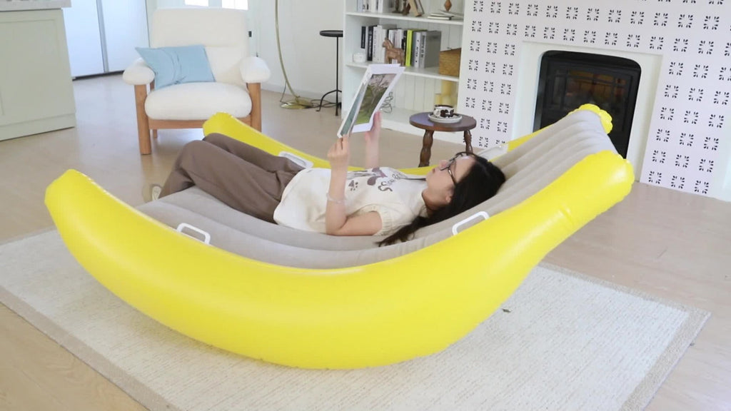 Portable Inflatable Sofa with Pump No Assembly Required Indoor Outdoor Folding Chair Bed Camping Backyard Patio Lightweight PVC Spot Clean Adults Kids Gift - product image 10