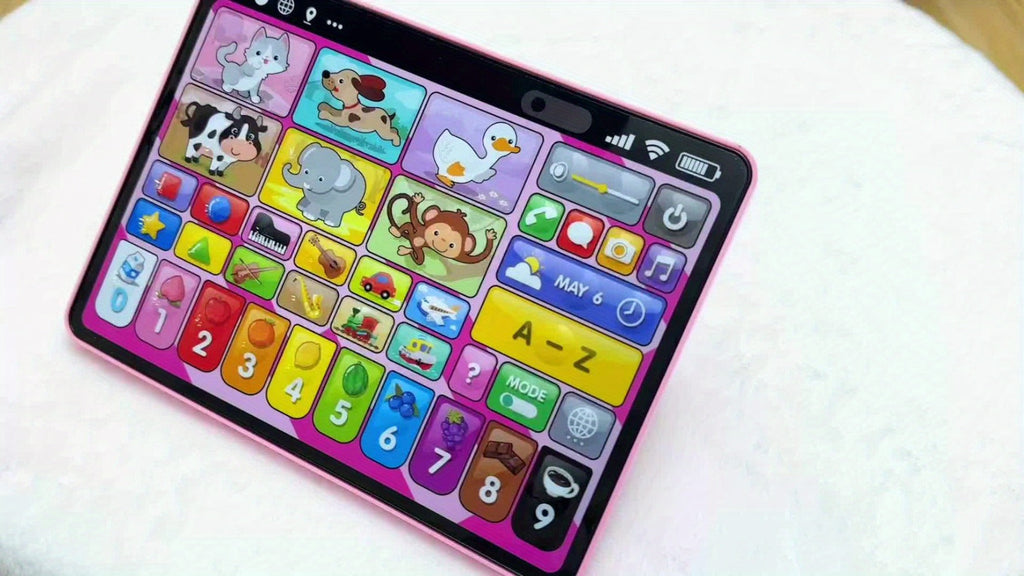 Trilingual Toddler Learning Tablet Toy | 39 Buttons 4 Play Modes Alphabet Numbers Colors Animals Music, Speech Therapy & Language Development Toy for Baby 12 - product image 10