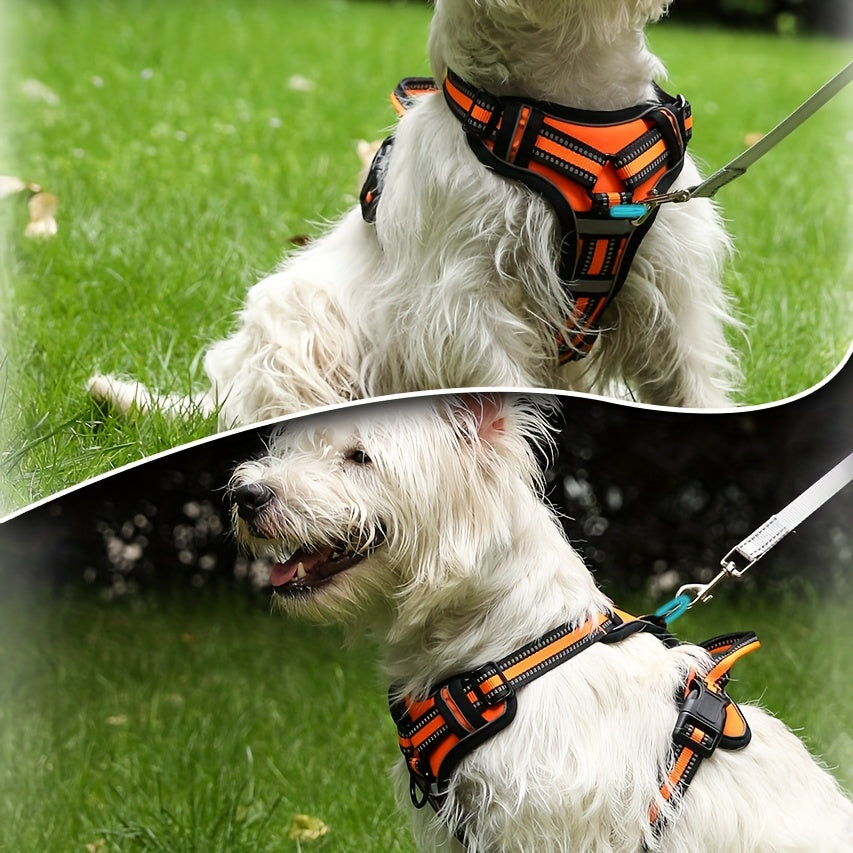 Heavy Duty Reflective Vest for Small Medium Large Dogs Walking Training – No Pull Dog Harness with Front Clip & Handle - product image 3