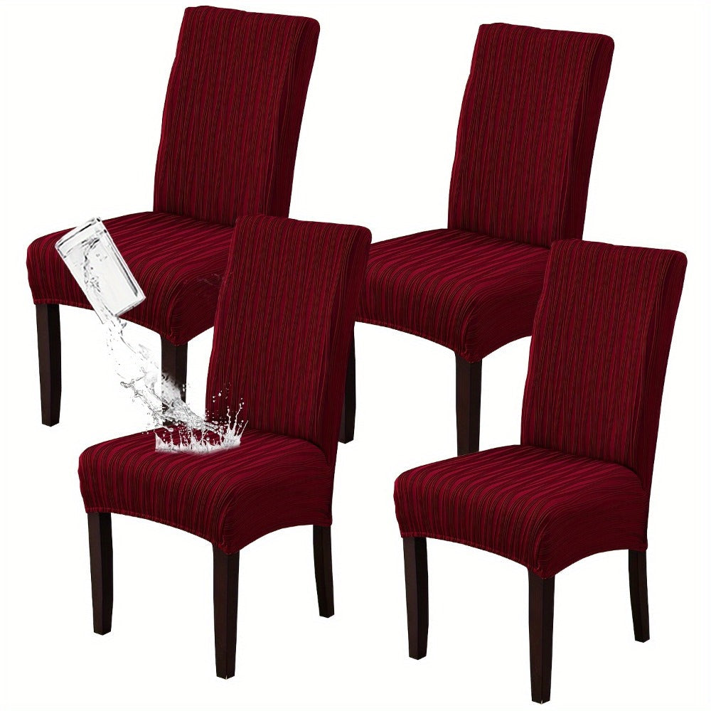 Dining Chair Covers Stretch Slipcovers Set of 4 or 6, Stain Resistant Removable Washable Chair Protector for Home Kitchen Restaurant Wedding, Spandex Jacquard Fabric, 7 Colors Avai - product image 19