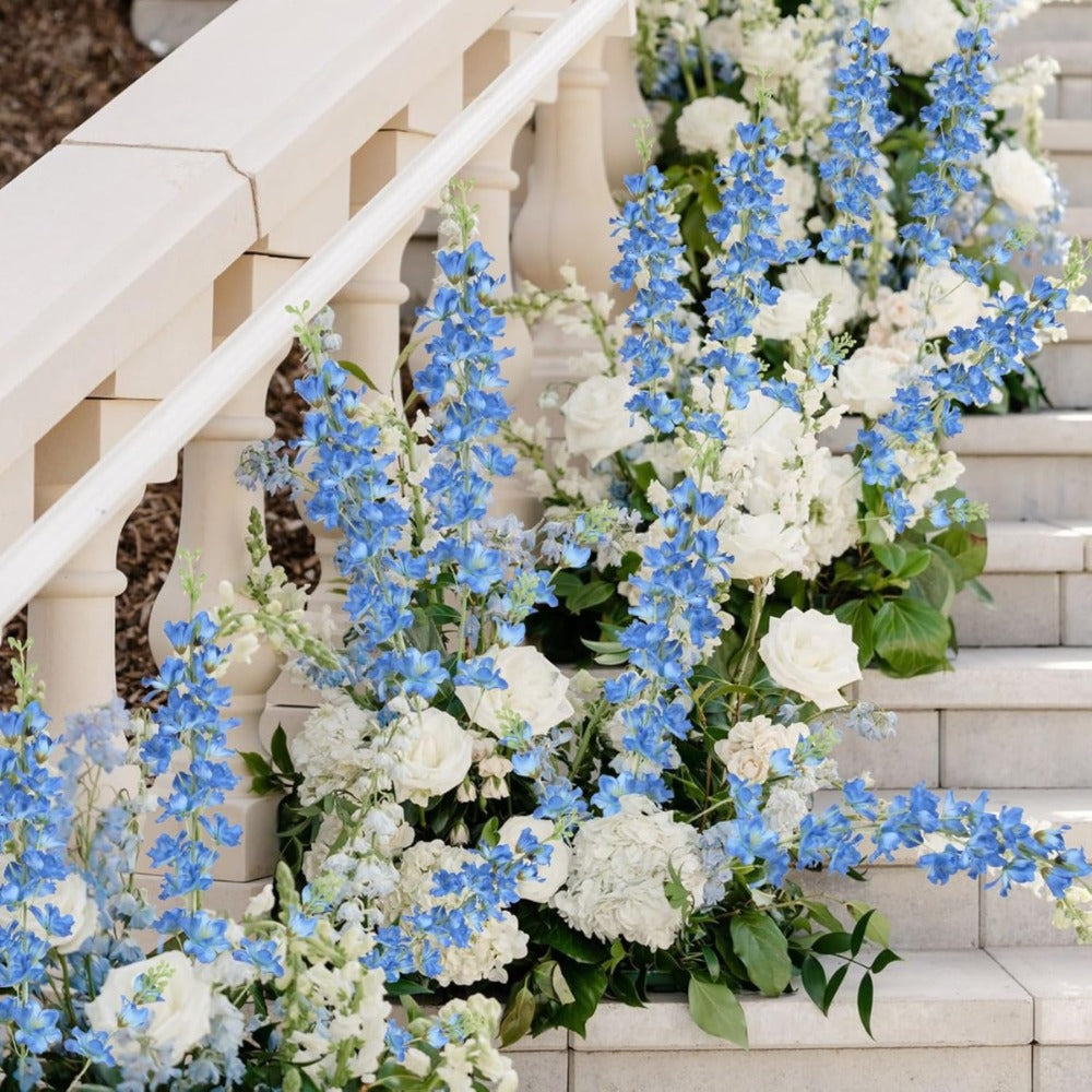 Artificial Delphinium Flowers 8pcs 33.5 Inch Faux Larkspur Stems for Wedding Centerpieces, Tall Silk Flower Bouquet for Home Vase Table Garden Decor - product image 6