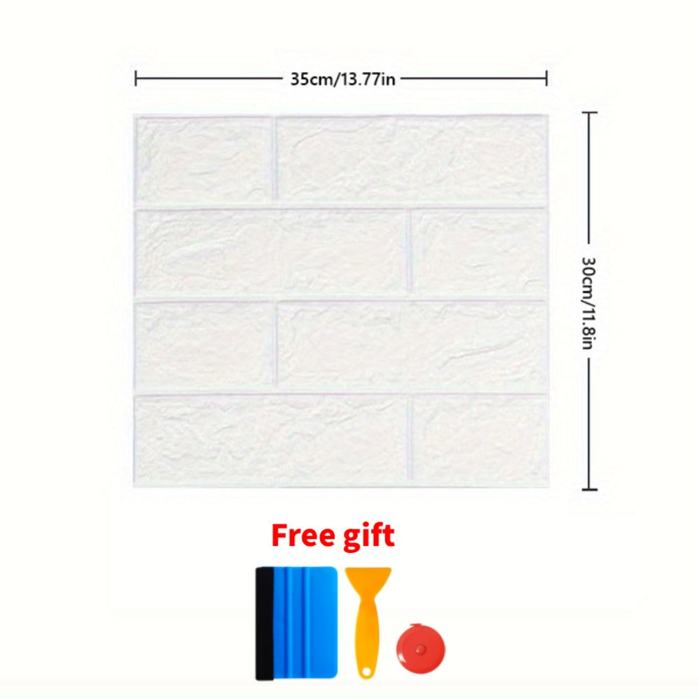 3D Peel and Stick Wood Grain Wallpaper Panels 50/100pcs - Self-Adhesive Waterproof PVC Foam Wall Tiles, Anti-Collision Textured Wall Decor for Bedroom Living Room Kitchen DIY Renov - product image 3