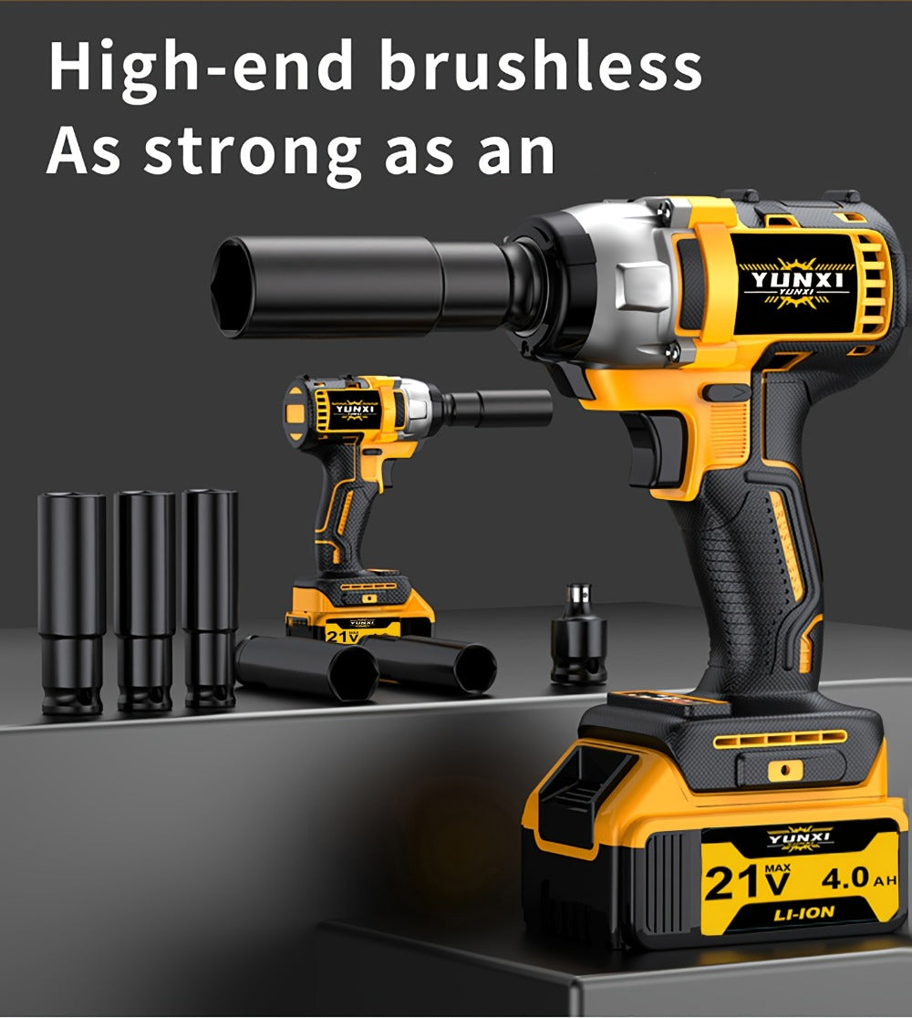21V Cordless Drill Brushless Impact Wrench Multifunctional – Lithium Battery, Quick Charger, Variable Speed, Tighten Screws & Bolts, Compact Power Tool for Home, Car Repair & DIY – - product image 17