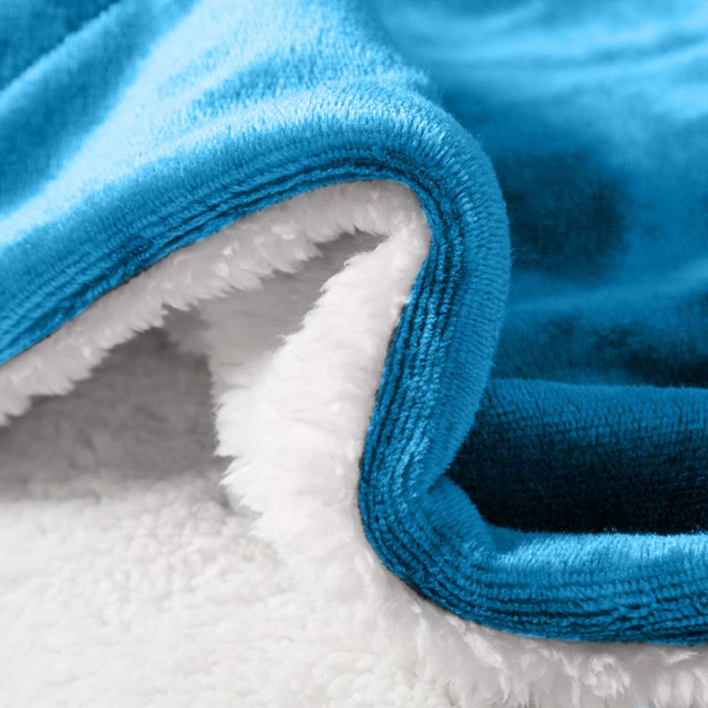 480GSM Sherpa Fleece Blanket – Double-Sided Heavy Warm Throw for Couch, Bed & Travel, Reversible All Season, 13 Colors, 3 Sizes - product image 47