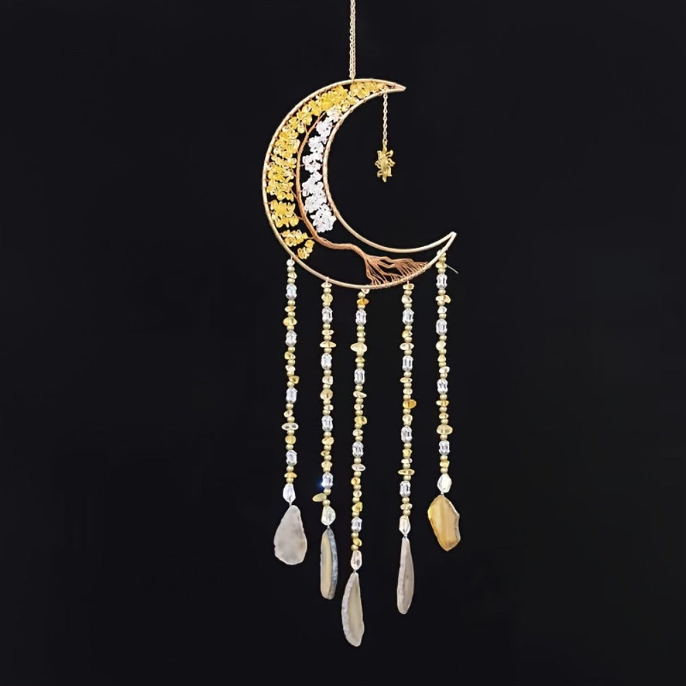 Dreamcatcher Moon Suncatcher Wall Hanging – Handmade Boho Wind Chime Pendant for Indoor Outdoor Garden, Courtyard & Party Decor – Christmas & Birthday Gift - product image 17