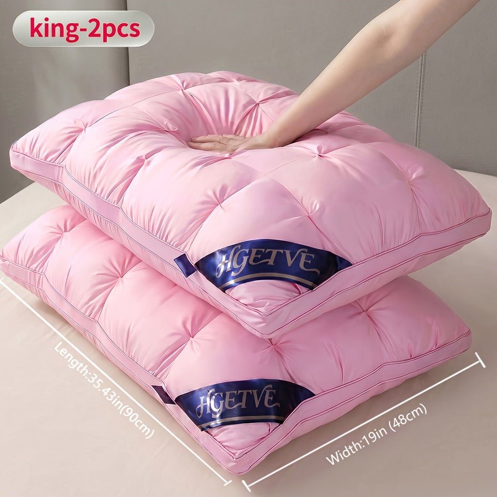 2pcs Hotel Quality Sleep Pillow, Deep Sleep Neck Pillow, Highly Elastic and Plump Pillow Core, Hypoallergenic and Skin-Friendly Pillowcase, Easy Clean, Soft - product image 19