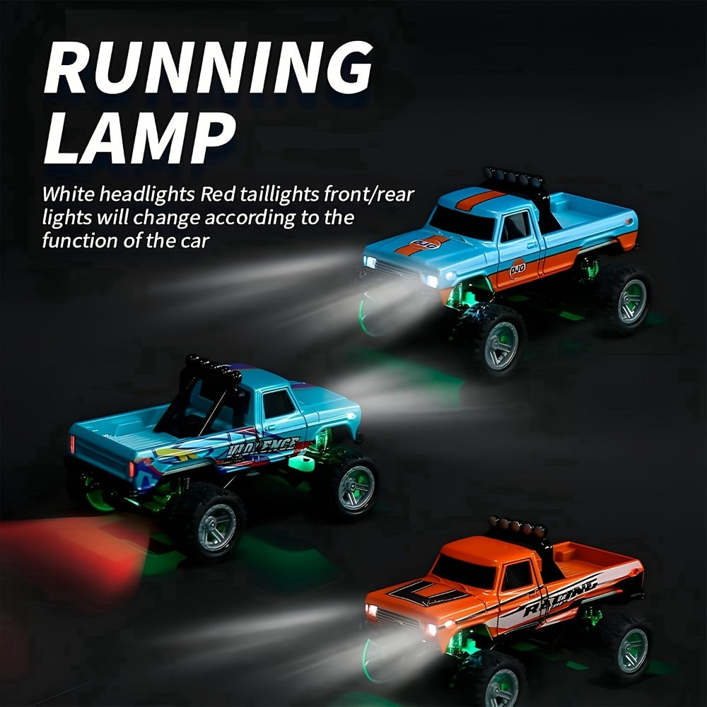 Mini RC Car 1/64 Scale High-Speed Off-Road Monster Truck | 2.4GHz Alloy Die-Cast Remote Control Car with Shock Absorber, All-Terrain Climbing RC Toy Gift for - product image 6