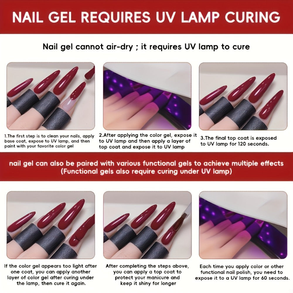 Gel Nail Polish Set 6 Colors White Shades Gentle White Collection - Milk Tea Cherry Blossom Pink Soak Off UV LED Long Lasting Spring Summer Nail Art Gel Polish for Women Salon Home - product image 10