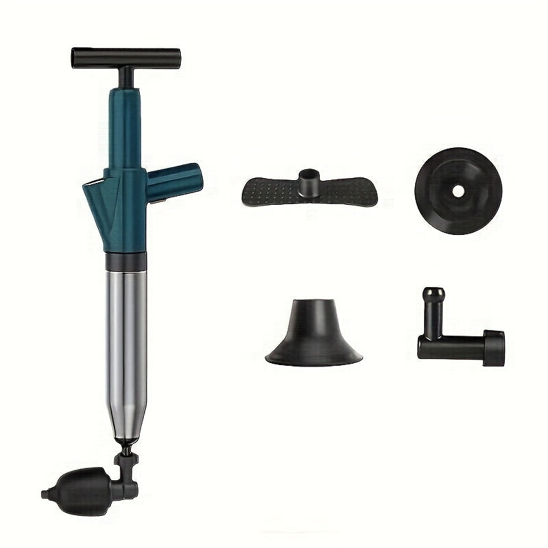 Air Pressure Drain Unclogger – One-Shot Toilet Dredging Tool for Kitchen & Bathroom, Sewer Pipe Blockage Remover, Floor Drain Cleaner, Portable Manual Plunger for Clogged Drains (1 - product image 9