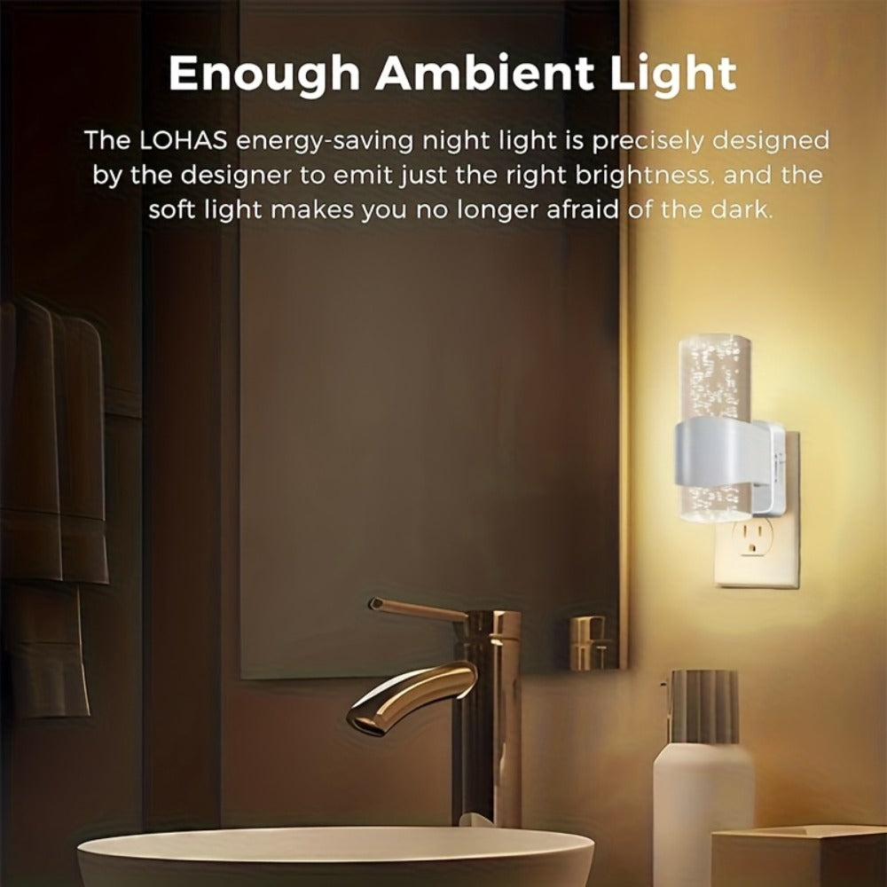 LED Night Light Plug In Wall 2 Pack – 3000K Warm White Dimmable Night Lights with Auto Light Sensor for Hallway Bedroom Bathroom Stairway – Modern Wall Plug Night Light - product image 11