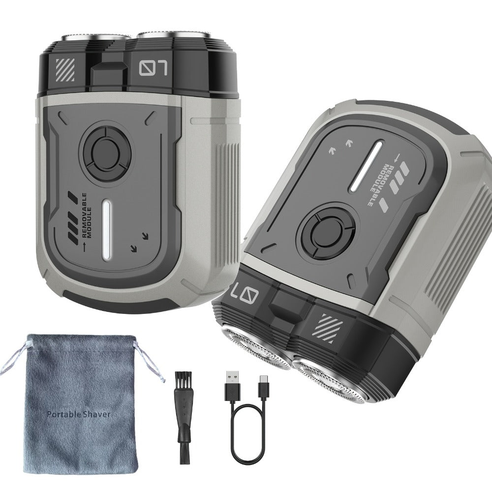 Electric Shaver for Men Magnetic Dual Blade Heads 2-Speed USB Rechargeable Mini Portable Razor Compact Travel Grooming Tool Multiple Colors Waterproof Version Available Orange Blac - product image 20