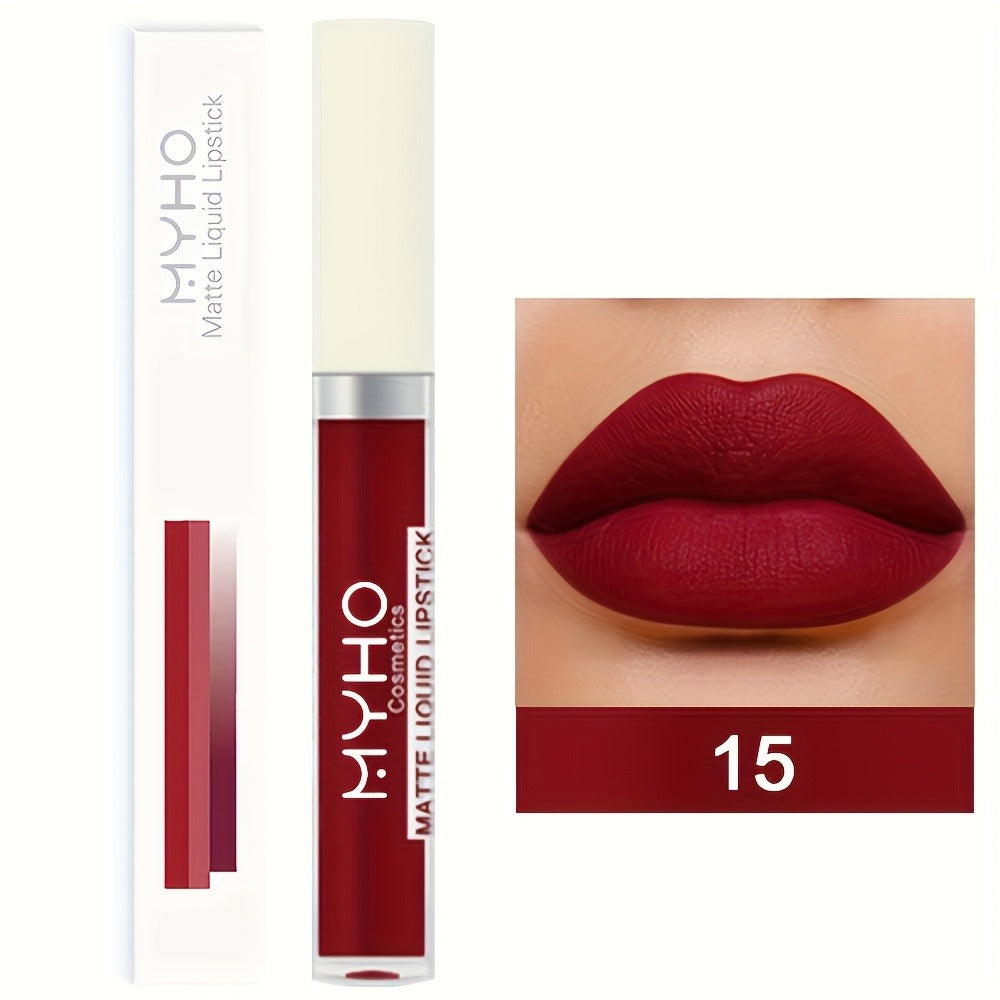 Velvet Matte Lip Gloss Set 9pcs — Waterproof High Pigment Non-Stick Lip Glaze, Long-Lasting Creamy Formula for All Skin Tones, 18 Shades, Perfect Makeup Gift for Women - product image 13