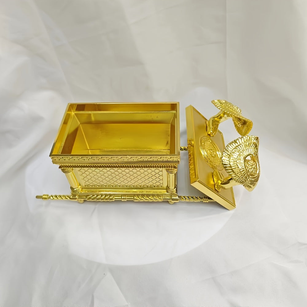Ark of the Covenant Figurine – Golden Artisan Tabletop Statue, Spiritual Religious Decor for Home & Office, Hanukkah, Easter & Ramadan Gift Ornament, Indoor Outdoor Display, Medium - product image 12