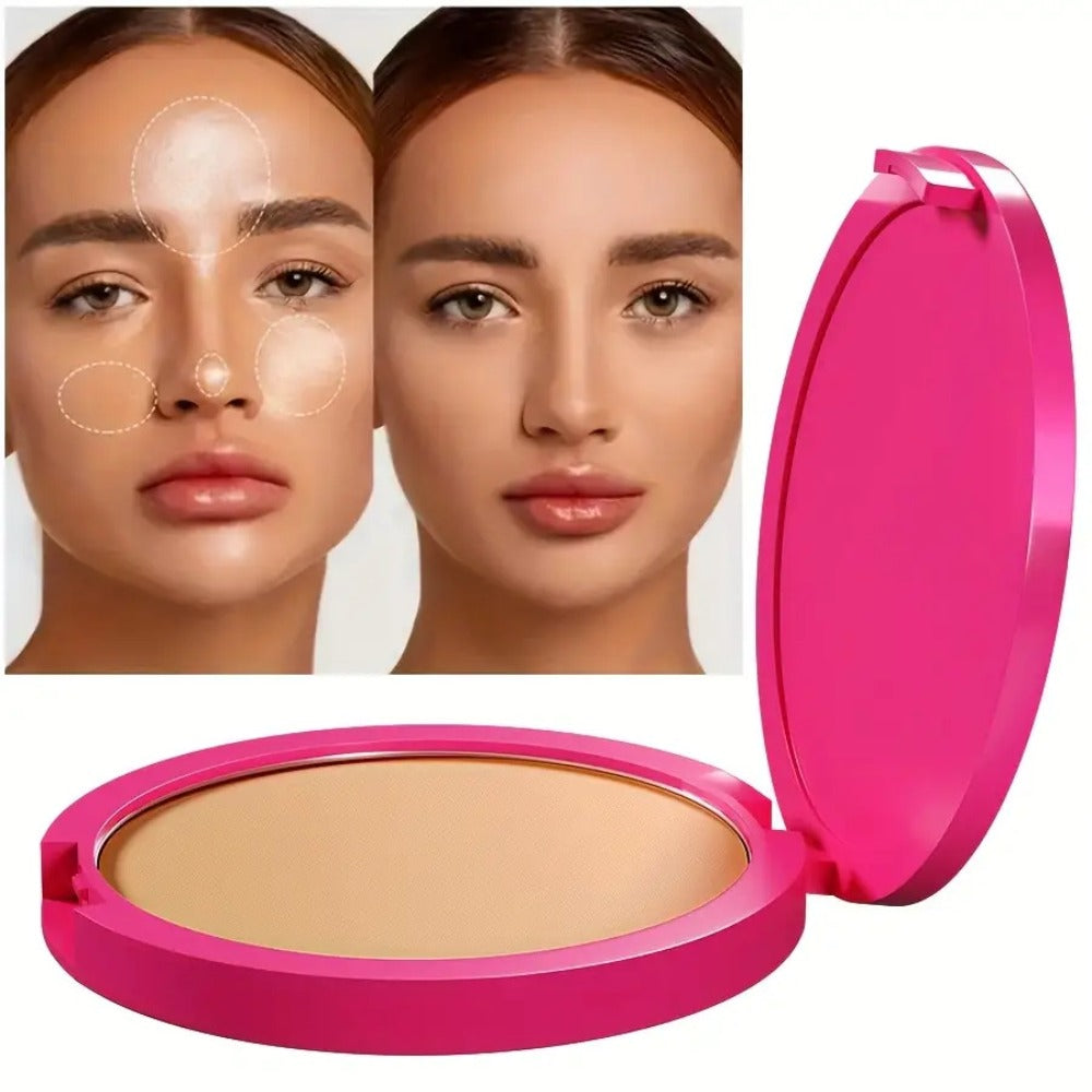 Waterproof Powder Foundation Matte Full Coverage Non-Cakey Formula 0.31oz Compact - Long-Lasting Shine Control for All Skin Types Light to Medium Tone, Everyday Office Outdoor Trav - product image 8