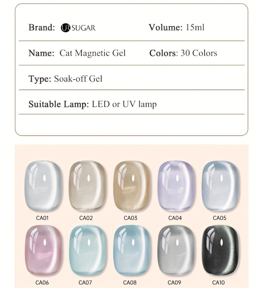 Cat Eye Gel Polish 15ml Plum Bordeaux Magnetic Soak Off UV LED – 3D Light-Shifting Effect Quick Dry Semi-Permanent Long-Lasting Fall Winter Dark Nail Colors for DIY & Salon Nail Ar - product image 14