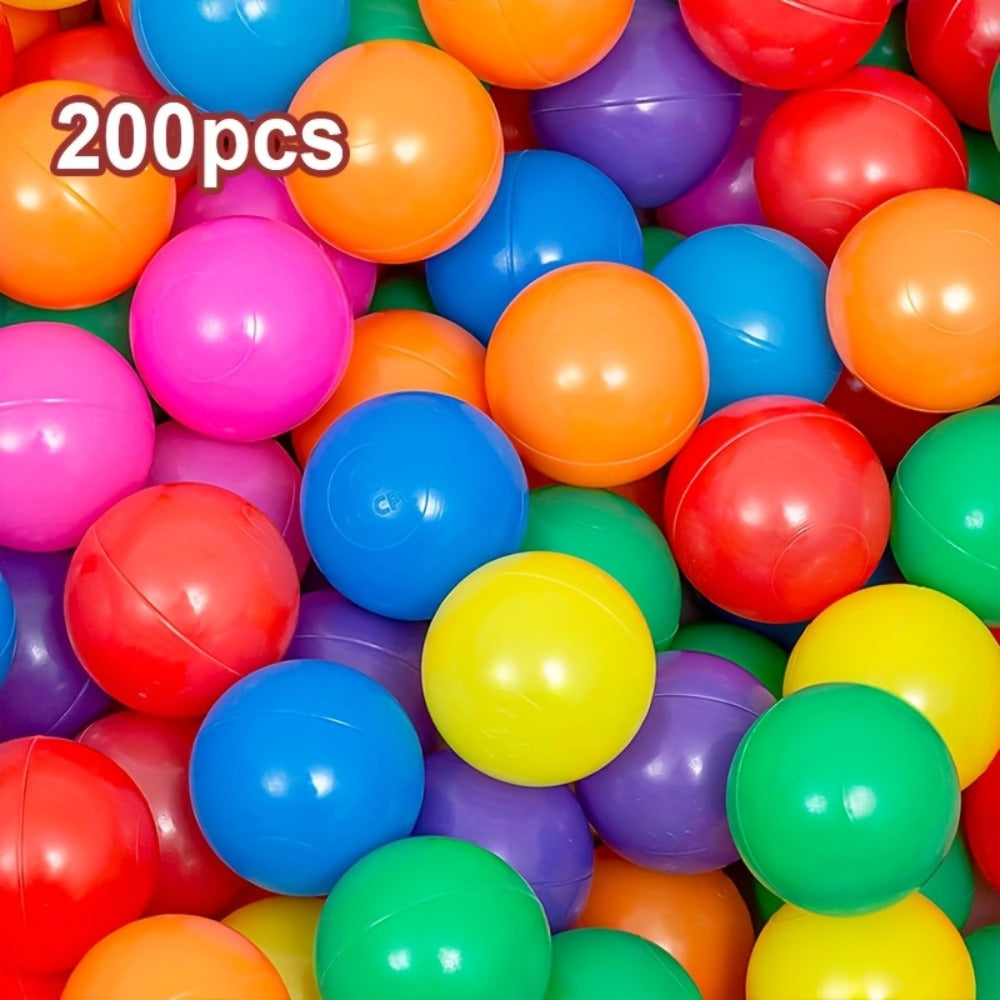 Colorful Plastic Ball Pit Balls for Kids | Perfect for Birthday Parties & Fun Gatherings | 100 or 200pcs Vibrant Mixed Color Balls for Ball Pools, Bounce - product image 3
