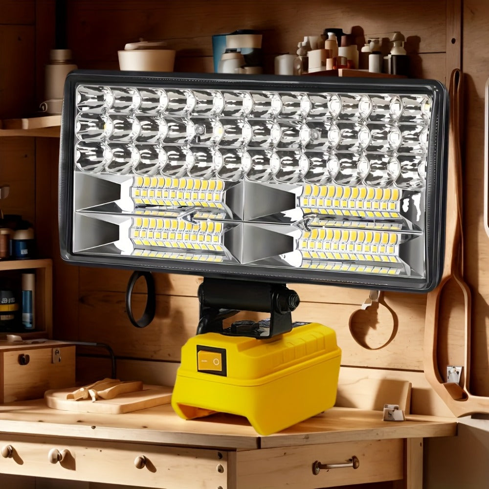 Cordless LED Work Light for DeWalt 20V Battery – 30W/90W 1800/5400 Lumen LED Floodlight | Battery Powered Work Light for Automotive Repair, Construction Site & Emergency Lighting | - product image 12