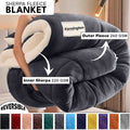 480GSM Sherpa Fleece Blanket – Double-Sided Heavy Warm Throw for Couch, Bed & Travel, Reversible All Season, 13 Colors, 3 Sizes - product image 79