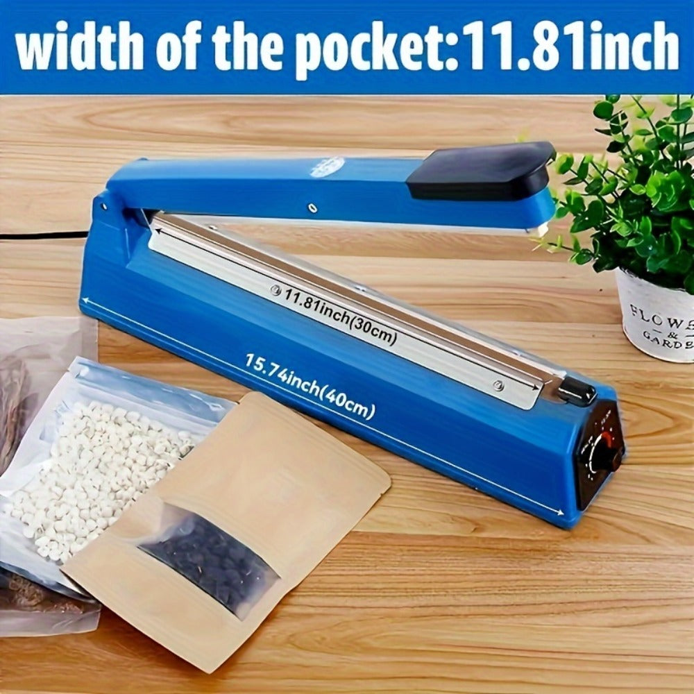 Impulse Heat Sealer 8" & 12" | Adjustable Temperature Poly Bag Sealing Machine for Plastic, Mylar, PE & PP Bags – Portable Manual Heat Sealer for Home, Restaurant, Retail & Food St - product image 5