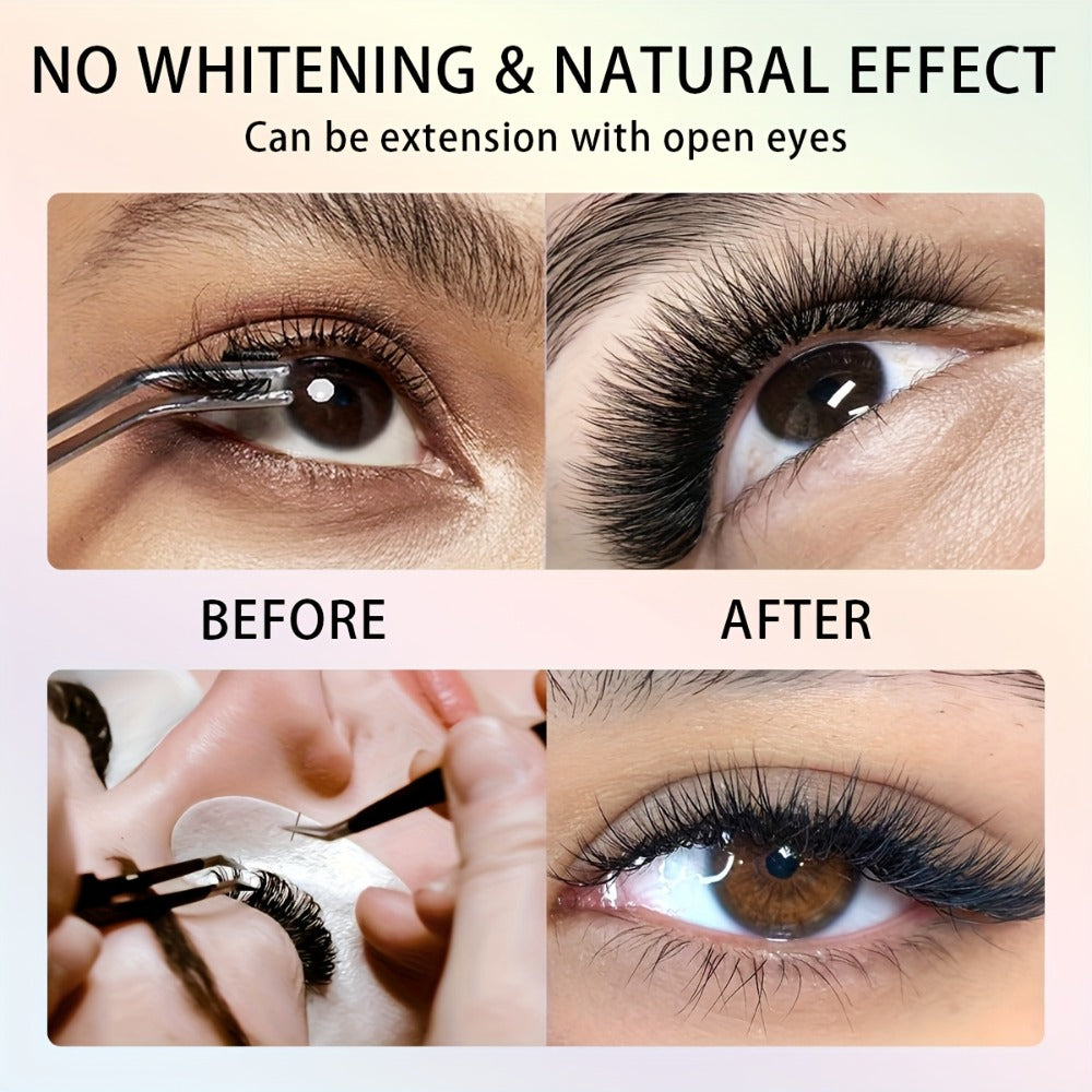 Odorless Lash Extension Glue Quick Dry Black Adhesive for DIY Individual & Cluster Lash Extensions – Self-Grafting Beginner-Friendly Eyelash Bond, Multiple Sizes Available - product image 11