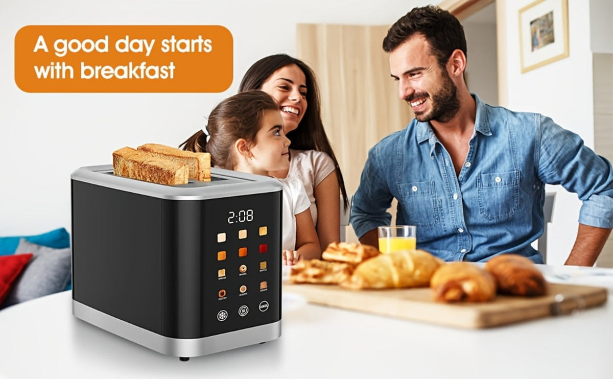 2 Slice Toaster with Touch Screen – 1.5" Wide Slot for Bread, Bagels & English Muffins, 6 Bread Types, 5 Toast Shade Settings, Cancel & Defrost Functions - product image 14