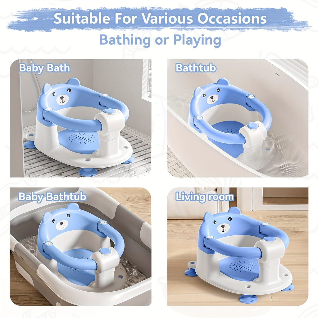 Baby Bath Seat for Babies 6 Months & Up, Toddler Bath Seats for Babies Sitting Up, Non-Slip Infant Bath Tub Chair with 4 Suction Cups & Soft Cushion for - product image 9