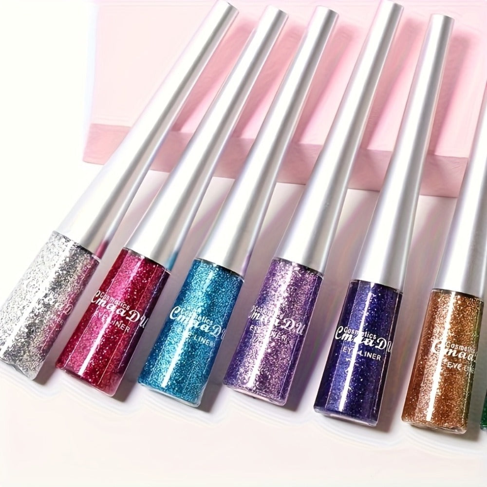 Glitter Liquid Eyeliner Set 16 Colors Waterproof Shimmer Metallic Eye Liner Pen Kit – Long-Lasting Smudge-Proof Sparkle Eye Makeup for Party Stage Festival Cosplay Holiday Glam - product image 5
