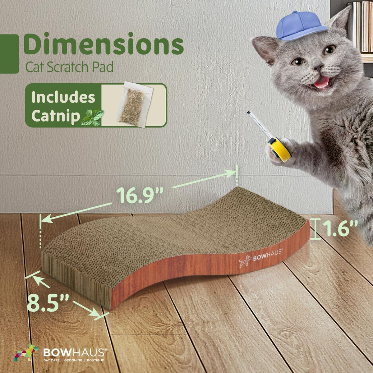 Cat Scratcher Lounger Reversible – Large Cardboard Cat Scratching Pad & Board for Indoor Cats, 5-Layer Durable Construction, Double-Sided Scratch Surface - product image 2