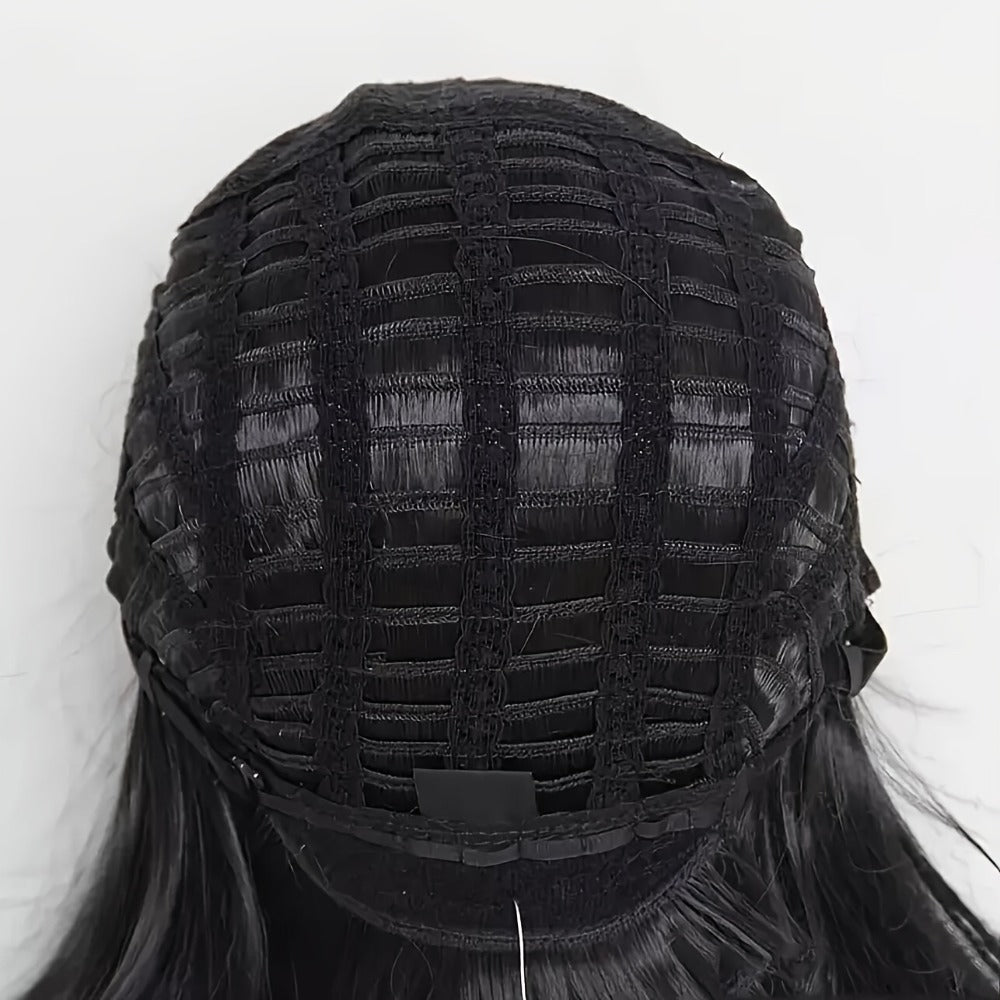 Layered Pixie Wig with Bangs Body Wave Rose Net Cap 4 Inch Synthetic Multi Color Black Burgundy Brown Red for Women Low Maintenance Casual Formal Daily Wear Party - product image 6