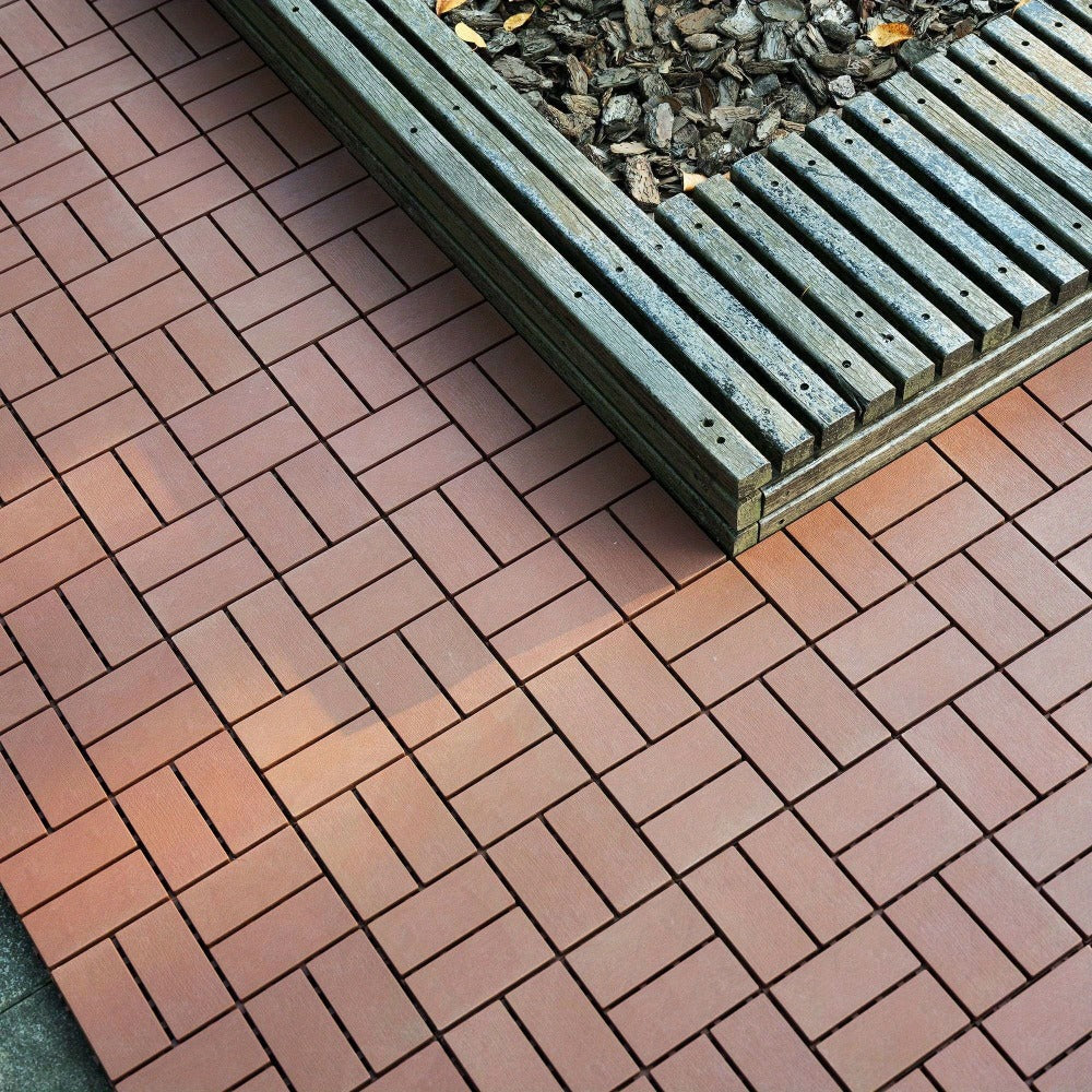 Interlocking Deck Tiles 44-Pack 12"x12" Waterproof Outdoor Patio Tiles – All-Weather PP Material, High Load-Bearing, Easy Snap-Lock Install, Grid Pattern Flooring for Poolside, Bal - product image 10