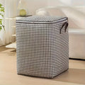 Large Storage Bags Houndstooth Non-Woven Fabric Organizer with Double Zipper & Handles – 160L/180L Dustproof Foldable Storage Box for Bedroom, Closet, Moving, Travel & Dorm, 1pc or - product image 16
