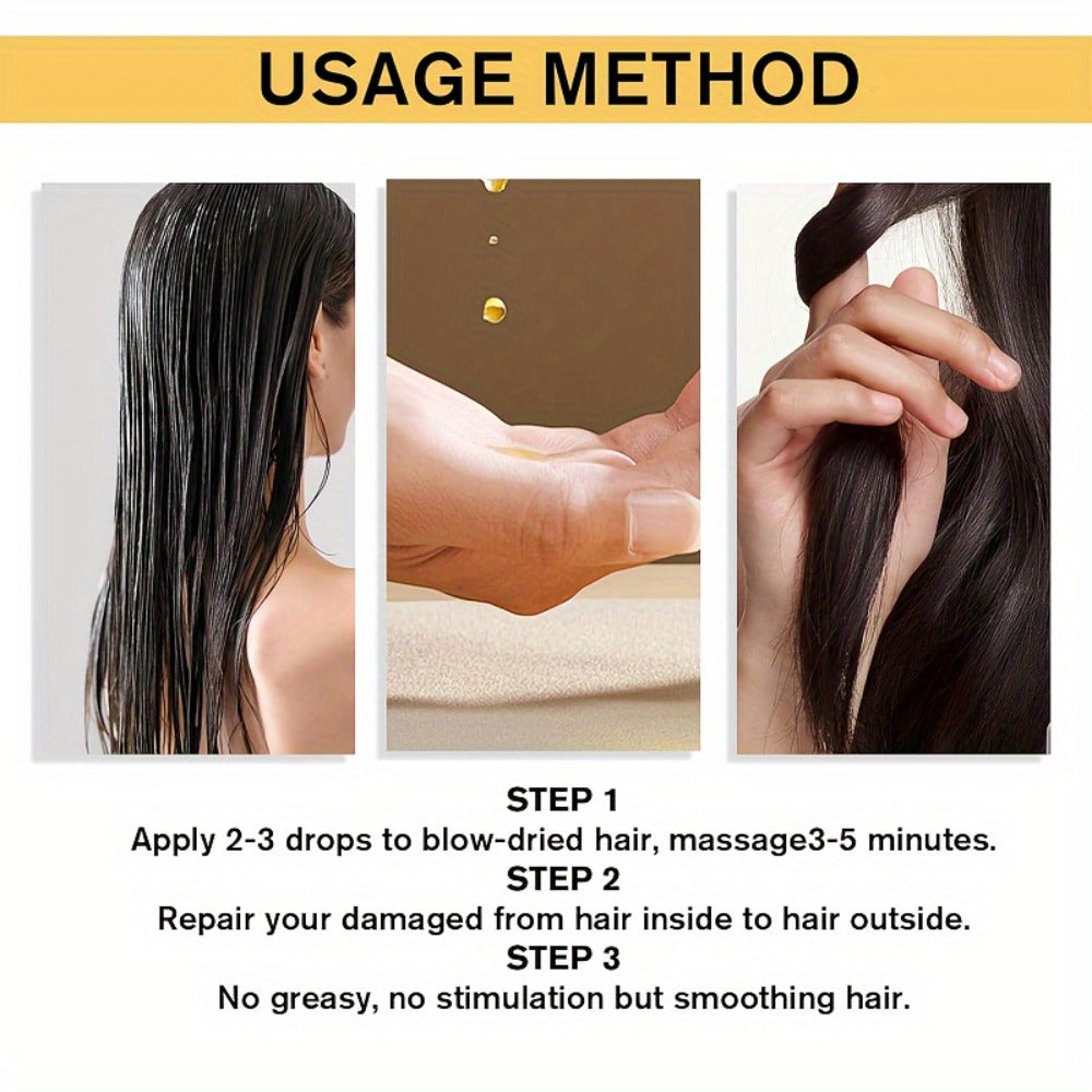 Argan Oil Hair Mask Deep Conditioning Treatment with Collagen | Cold Press Moroccan Oil for Dry Frizzy Curly Fine Hair | Long-Lasting Moisture Repair 1.69oz - product image 6