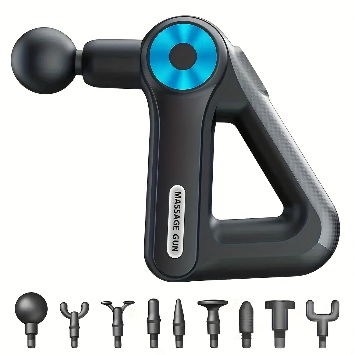Massage Gun Deep Tissue Percussion Massager Portable | 9 Attachments 9 Speed Settings Muscle Relief Fatigue Recovery Pain Alleviation | Compact Handheld Body Massager for Athletes  - product image 11