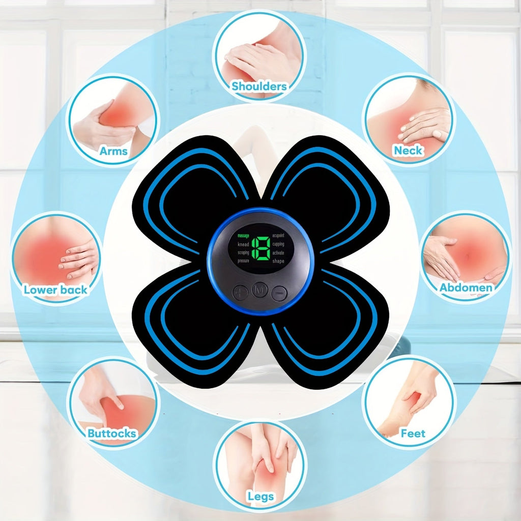 EMS Muscle Stimulator Massager Patch – Full Body Electric Massage Device with 8 Modes & 19 Intensity Levels for Shoulder, Arm, Leg, Waist & Cervical Spine Pain Relief - product image 8