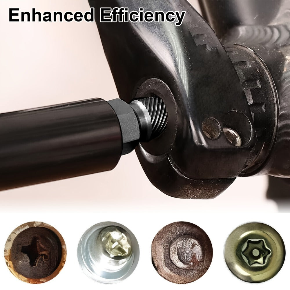 Screw Extractor Set 10pcs, 1/8" to 13/32" Broken Bolt Extractor Kit, Left-Handed Alloy Steel Nut & Stud Remover Tool for Stripped Screws, Bolts, Threaded Pipes & Fittings - product image 6