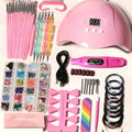 72-Piece Complete Nail Art Set with LED UV Lamp, Electric Nail Drill Pen, Gel Polish, Glue Drying Machine, Nail Polisher, Polish Brush Set, Finger Divider & Stainless Steel Manicur - product image 17