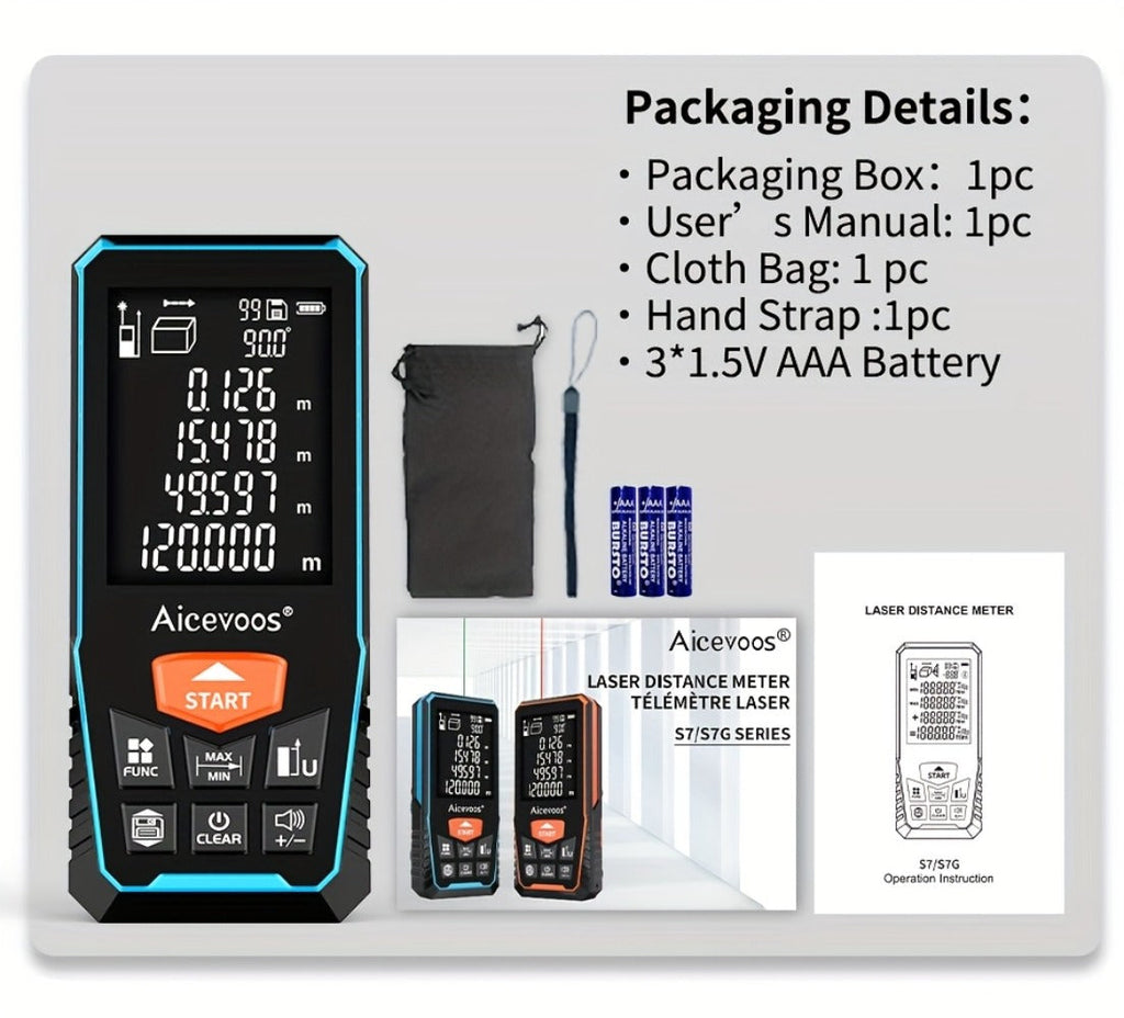 Laser Distance Meter Green Beam Digital Rangefinder 50M 70M 100M 120M Laser Tape Measure with LCD Display for Construction Surveying Indoor Outdoor Measuring - product image 34
