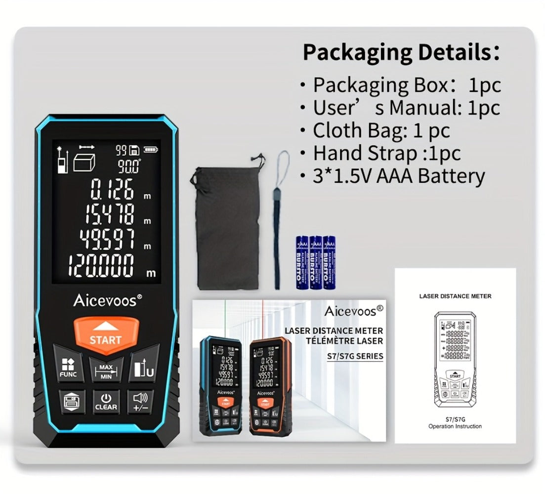 Laser Distance Meter Green Beam Digital Rangefinder 50M 70M 100M 120M Laser Tape Measure with LCD Display for Construction Surveying Indoor Outdoor Measuring - product image 34