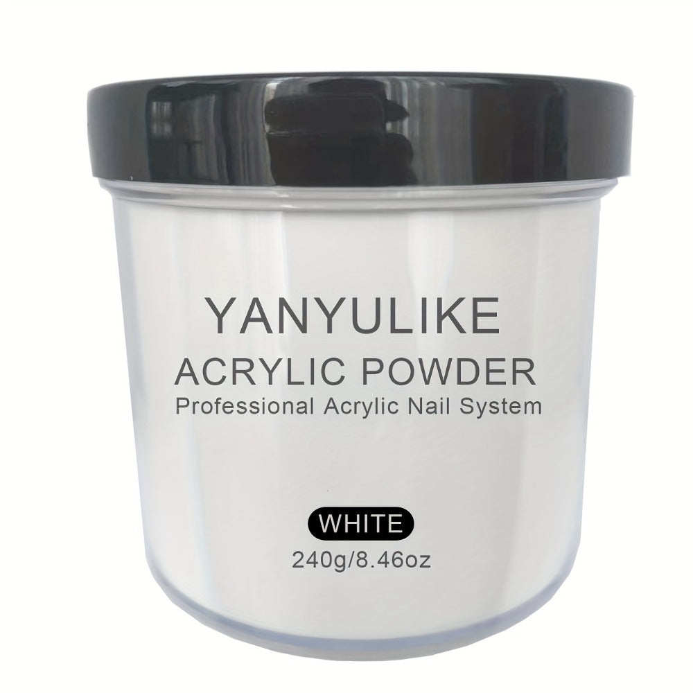 Acrylic Nail Powder 8oz Professional Clear Pink Nude White Fast Set No Lamp Required for Nail Extensions 3D Nail Art Carving Salon Quality Bulk Powder for Beginners Techs - product image 8