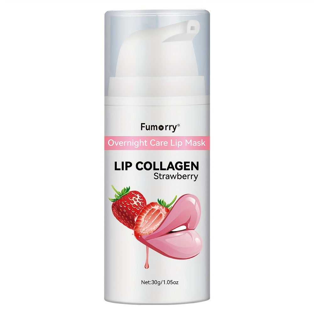 Collagen Lip Mask Overnight Plumping 30g — Moisturizing Repair Treatment for Dry Cracked Chapped Lips Night Care Revitalizing Softens Protects Firms Lip Skin Women 1.05oz - product image 3