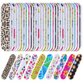 Nail Files Bulk 150 Pack Double Sided Emery Board Colorful Floral Oval Shape Disposable Nail File Set for Nail Shaping Smoothing Home Manicure Pedicure Salon Supply Women - product image 6