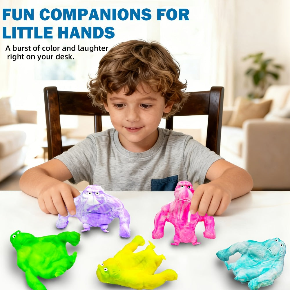 Stretchy Gorilla Fidget Toy Squishy Squeeze Monkey | PVA Sponge Sensory Stress Relief Toy for Kids & Adults, 5 Colors, Easter Basket Stuffer, Christmas - product image 12